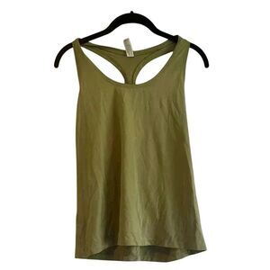 Olive Green Athletic Tank Top with Racerback Workout Yoga‎ Running Exercise B14